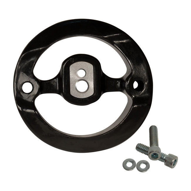S&S, Stealth Air Cleaner Adapter For M8 for 18-20 Softail; 17-20 Touring; 17-20 Trikes. (With 558650 Air Cleaner Kit)
