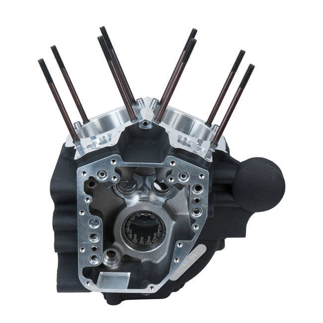 S&S, 07-17 Crankcase Assembly, Std Bore. Black for 06-17 Dyna