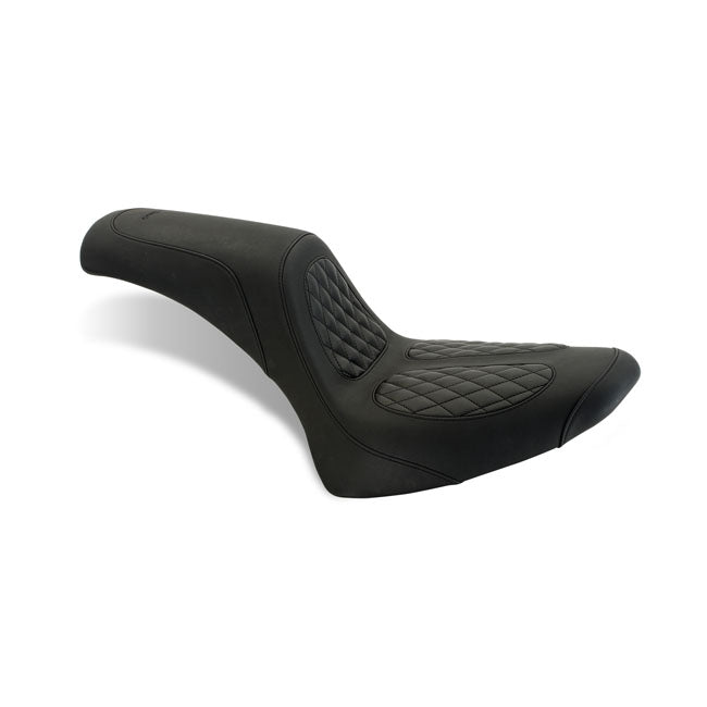 Mustang, Fastback 2-Up Seat By Perewitz for 84-99 Softail (Excl. 97-99 FLSTS) With Up To 150mm Rear tyre