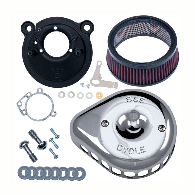S&S Mini Teardrop Stealth Air Cleaner Kit for 91-03 XL With S&S Super E/G