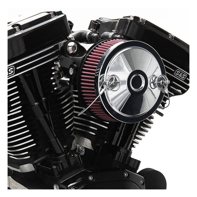S&S Stealth, Muscle Teardrop Air Cleaner Kit for 93-99 Evo Big Twin With S&S E/G Carb