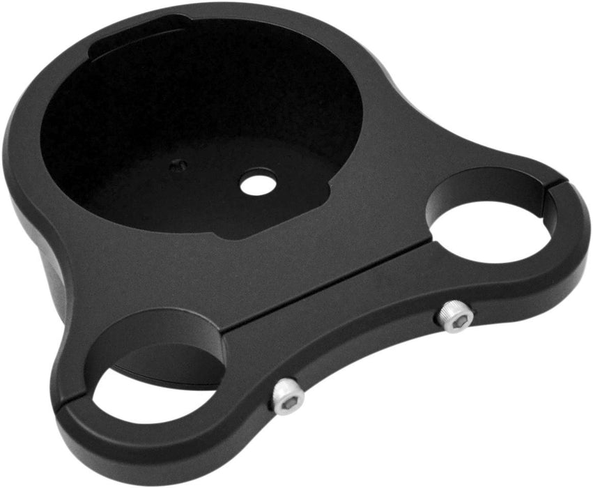 Drag Specialties Mount 1-1/4?" T-Bar Single Gauge Flat Black - Part #22010201 - Hogparts UK
