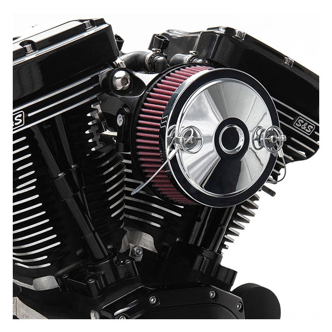 S&S Stealth, Muscle Teardrop Air Cleaner Kit for 91-03 XL. With S&S Super E/G Carbs