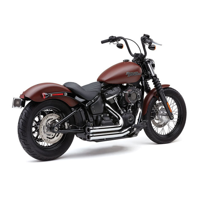 Cobra Speedster Shorts Rpt Exhaust. Chrome for 18-20 Softail FLDE Deluxe, FXLR Low Rider, FLSL Slim, FXBB Street Bob