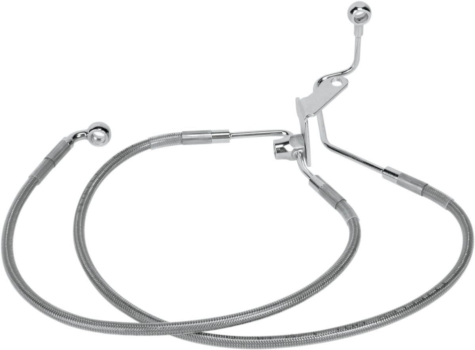 Drag Specialties Rear Brake Line Stainless Steel 2" Extended - Part #17410707 - Hogparts UK
