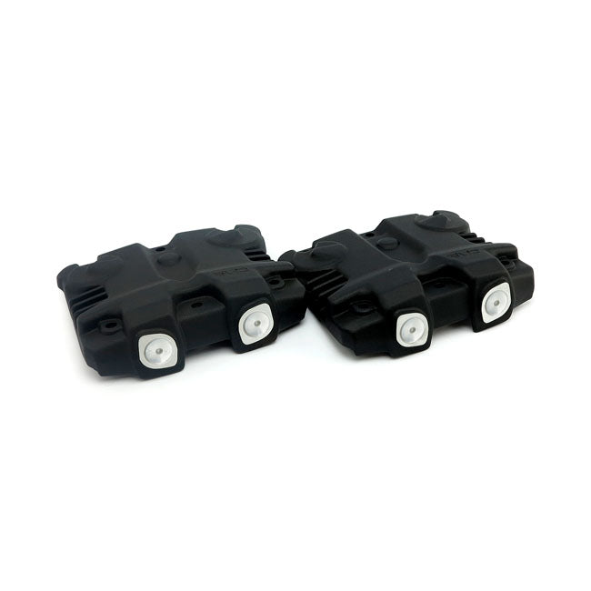 EMD, 'Sherman Style' Rocker Cover Set. Black for 99-17 Twin Cam