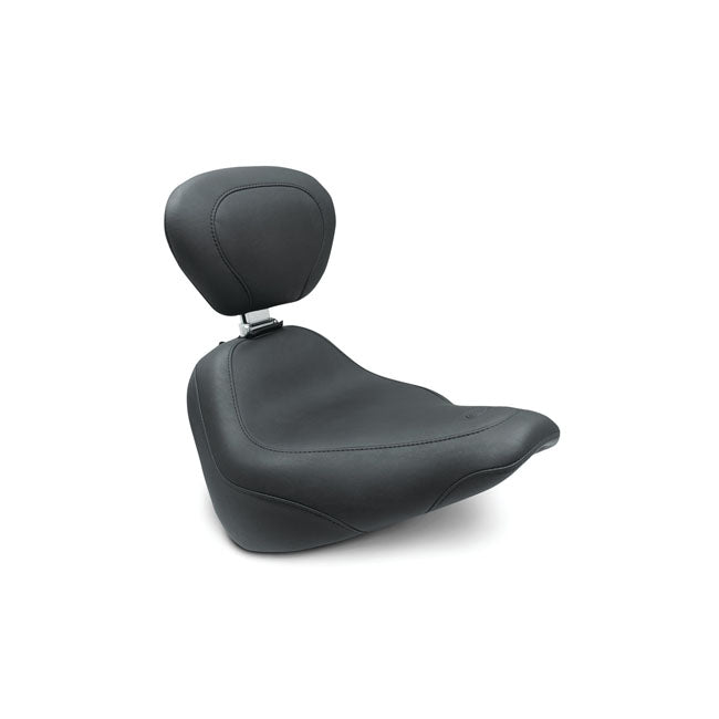 Mustang, Wide Tripper Solo Seat W/Rider Backrest for 18-20 Softail FXbb Street Bob
