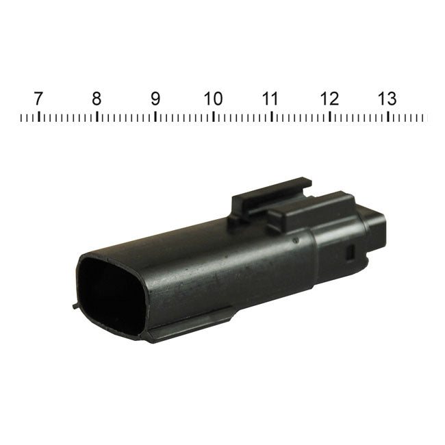 Namz, Molex Mx-150 Connector. Black, Receptable, 3-Pin for 07-20 Various H-D