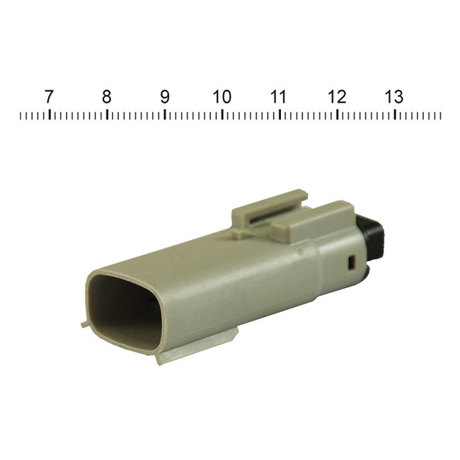 Namz, Molex Mx-150 Connector. Gray, Receptable, 3-Pin for 07-20 Various H-D