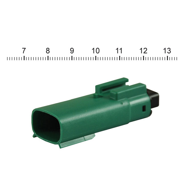 Namz, Molex Mx-150 Connector. Green, Receptable, 3-Pin for 07-20 Various H-D