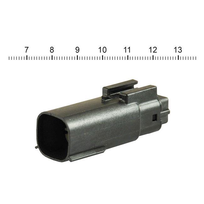 Namz, Molex Mx-150 Connector. Black, Receptable, 6-Pin for 07-20 Various H-D