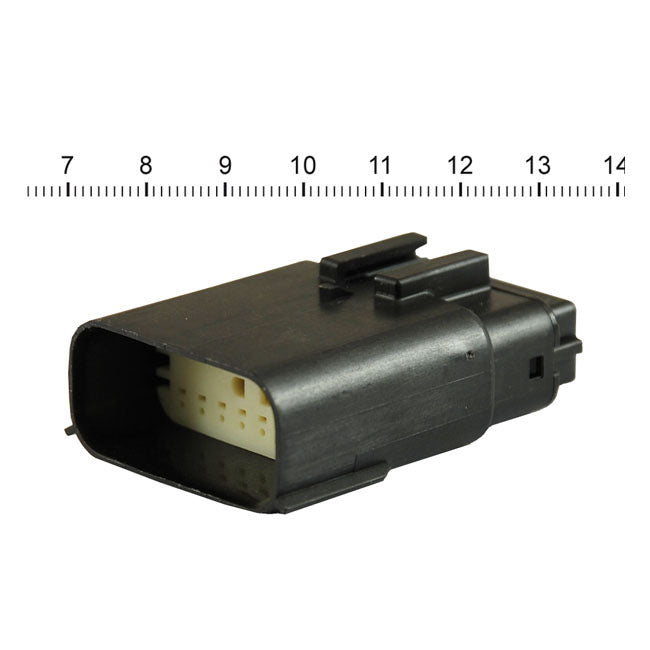 Namz, Molex Mx-150 Connector. Black, Receptable, 16-Pin for 07-20 Various H-D