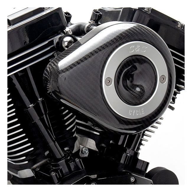 S&S Stealth, Carbon Teardrop Air Cleaner Kit for 18-20 Softail; 17-20 Touring; 17-20 Trikes