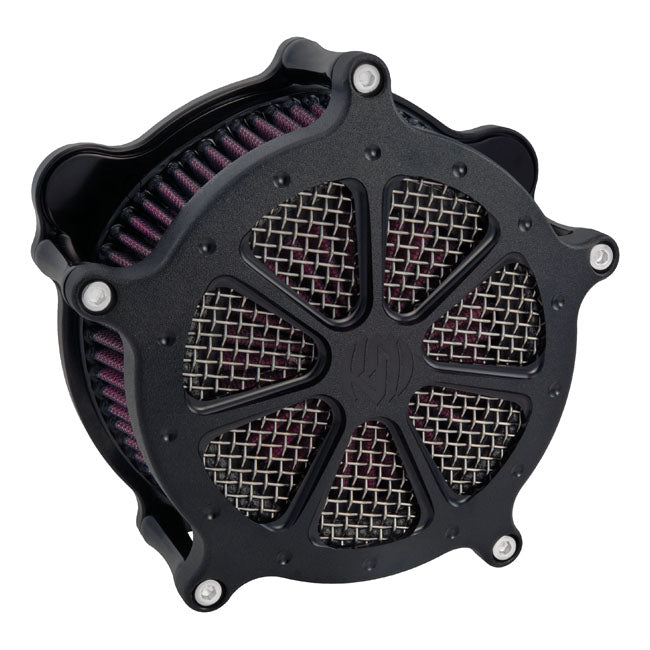 RSD Venturi Air Cleaner 7 Spoke for Cv Carb: 93-06 All Big Twin; Delphi Inj.: 01-15 Softail; 04-17 Dyna (Excl. 2017 FXdls); 02-07 Flt/Touring