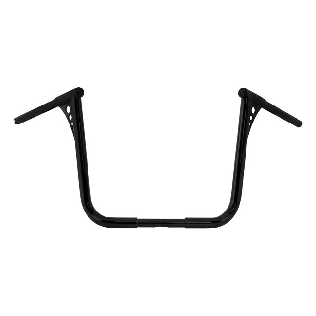 RSD, FLHT, FLHX King Ape 1-1/4" Handlebar. Black. 16" Rise for 08-20 FLHT, FLHX (E-Throttle With Batwing Fairing)