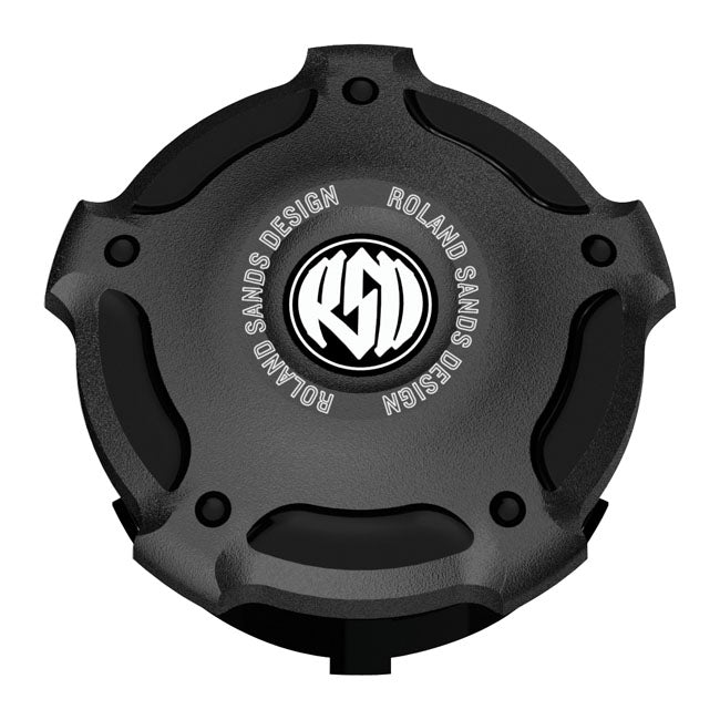 RSD Misano Gas Cap Black Ops for 96-20 H-D With Screw-In Gas Caps