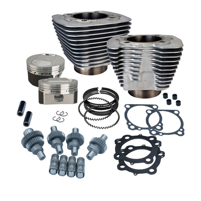 S&S, 883-1250 Hooligan Big Bore Cyl. & Piston Kit for 00-21 XL1200