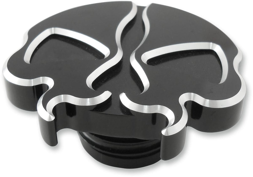 Drag Specialties Gas Caps Split Skull Black - Part #07030788 - Hogparts UK