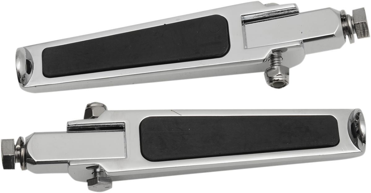 Drag Specialties Footpegs W/ Rubber Inlay Chrome Bolt-On - Part #19046452 - Hogparts UK