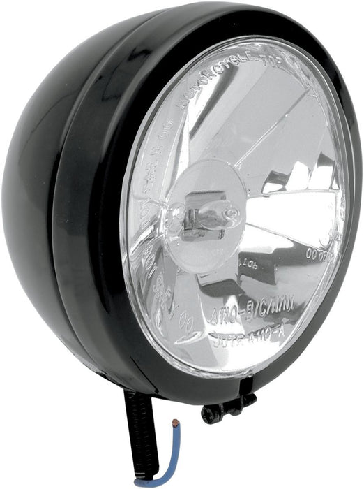 Drag Specialties Spotlight Diamond-Style 4.5" Stud-Mount Clear Lens Black - Part #20010558 - Hogparts UK