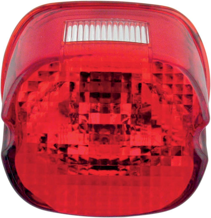 Drag Specialties Taillight Lens Laydown Red W/ Top Tag Window - Part #09026320 - Hogparts UK