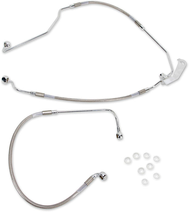 Drag Specialties Rear Brake Line Stainless Steel - Part #17412941 - Hogparts UK