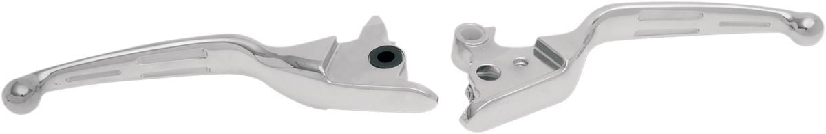 Drag Specialties Lever Set Slotted Wide Blade Chrome - Part #06100220 - Hogparts UK