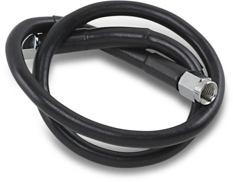 Drag Specialties Universal Brake Line Black Vinyl Coated Stainless Steel Dot An-3 23" - Part #17412712 - Hogparts UK