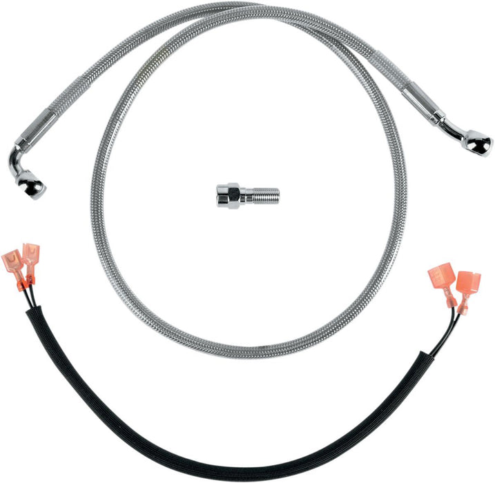 Drag Specialties Rear Brake Line Stainless Steel - Part #12042745 - Hogparts UK