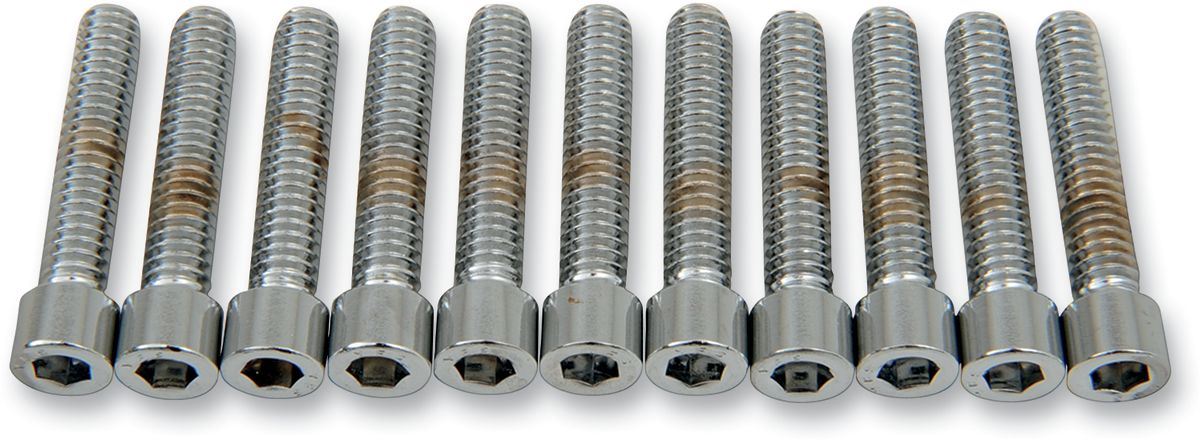 Drag Specialties Socket-Head Bolt 1/4-20X1.25 Smooth Chrome - Part #DS190538S - Hogparts UK