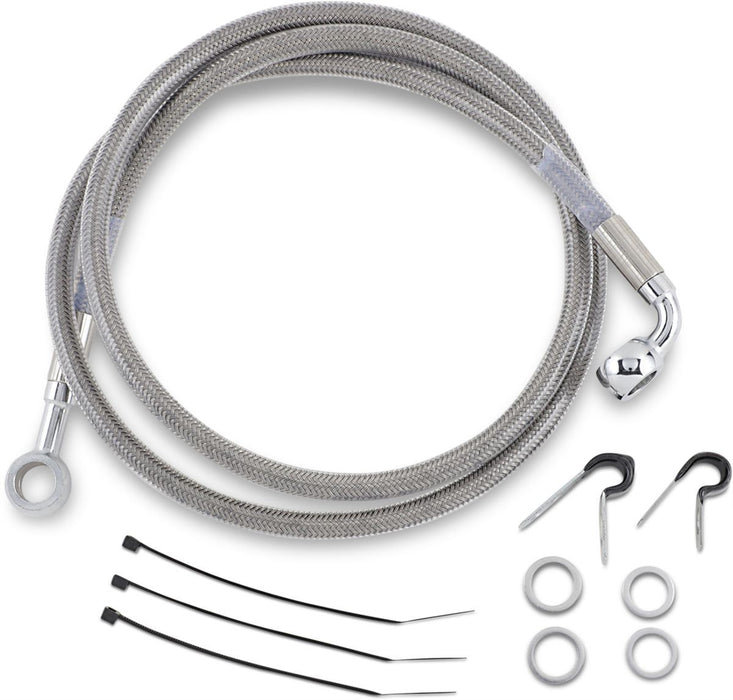 Drag Specialties Front Brake Line Stainless Steel - Part #12042750 - Hogparts UK