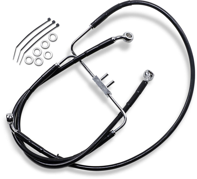 Drag Specialties Frt Brake Line Xl Bk +8 - Part #17415351 - Hogparts UK