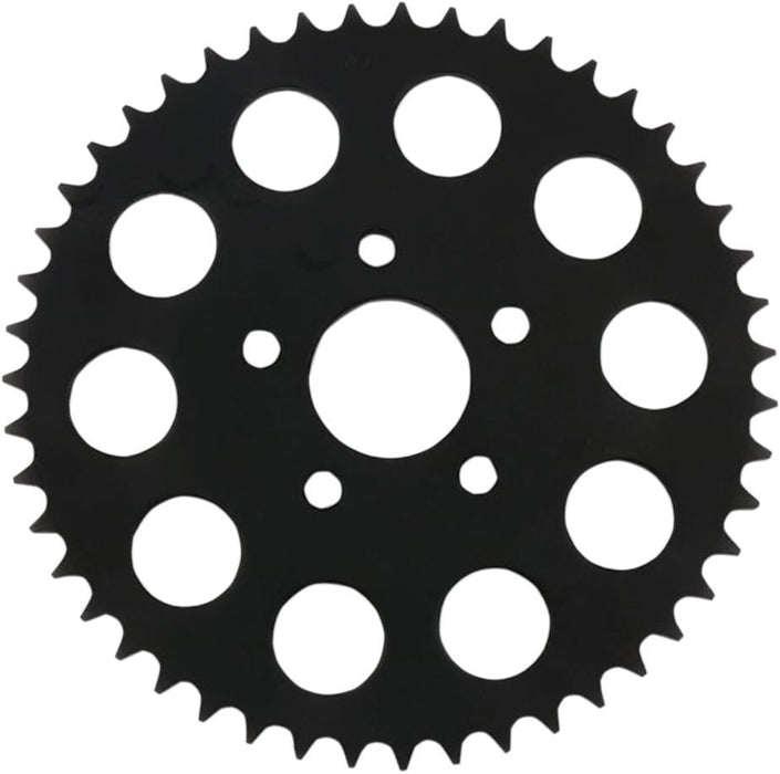 Drag Specialties Sprocket Rear Wheel 49T Flat Gloss Black - Part #12101834 - Hogparts UK