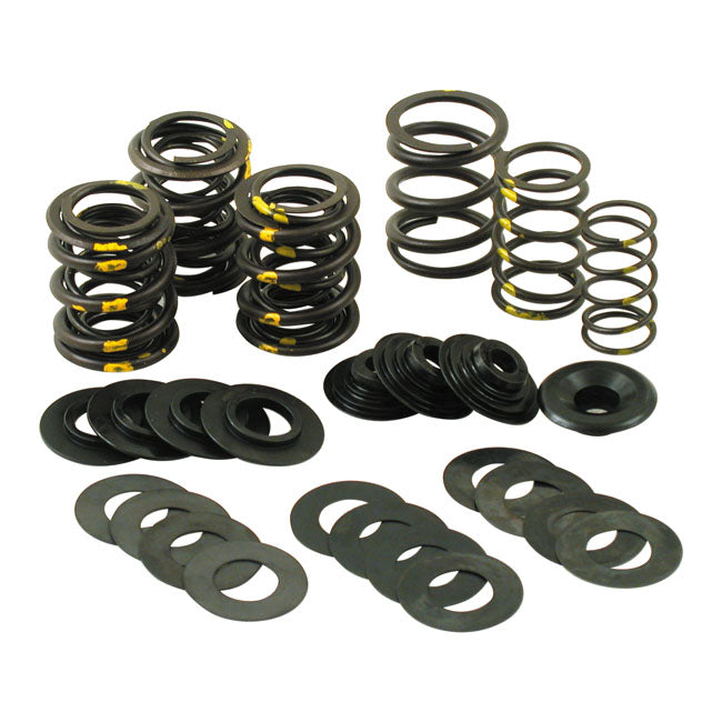 S&S, Valve Spring Kit. Steel Top Collars .590" Lift for L81-84 Shovelhead; All S&S Sh (Shovelhead) Style Engines Produced After November 2000