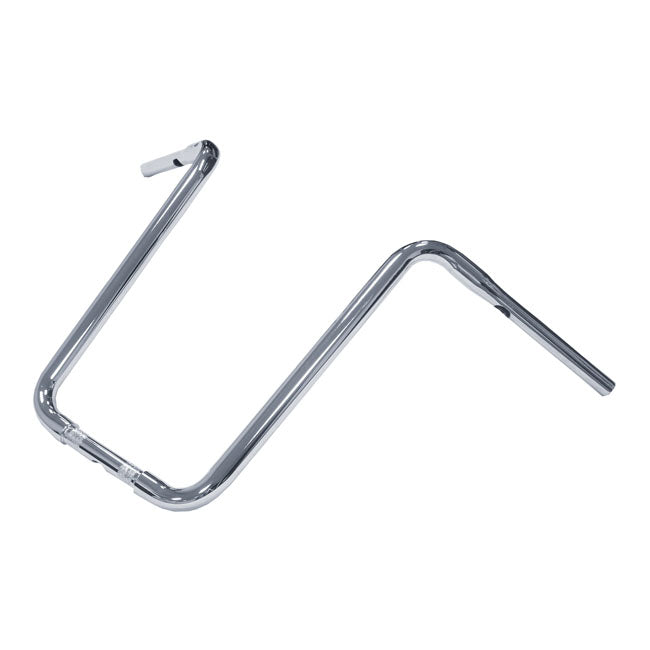 Motorcycle Storehouse 1-1/4" Apehanger Narrow Body, 19" Rise, Chrome for 82-20 H-D, Incl. 08-20 E-Throttle (Excl. 88-11 Springers)