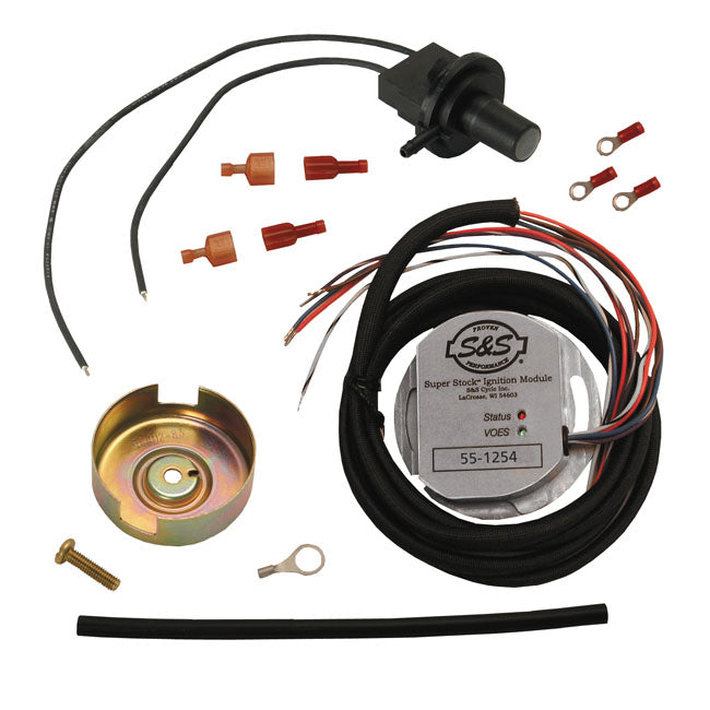 S&S, Super Stock Single Fire Ignition Kit. 80" S&S Shovel for For 80" S&S Shovel Engines