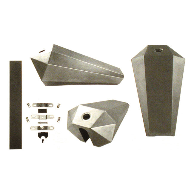 Paughco, Coffin Gas Tank 4.25 Gallon, High Tunnel for Univ.