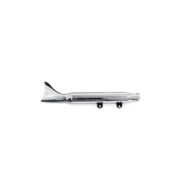 Paughco, Replacement Muffler. Fishtail. Chrome for 90-99 FLSTF Fatboy; 93-96 FLSTN Nostalgia