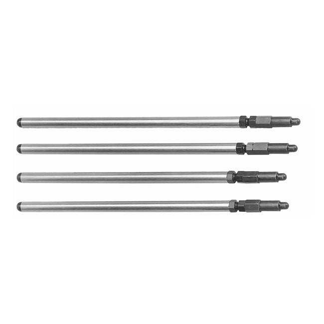 S&S, Adj. Chromoly Pushrod Set. Shovel Hydraulic for 66-84 Shovelhead With Stock Hydraulic Lifters