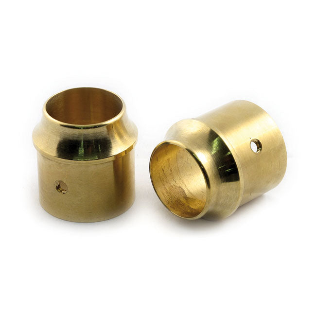 Paughco, Brass Exhaust Tip Set. 1-3/4". Short Curve for 1-3/4" Exhaust Pipes