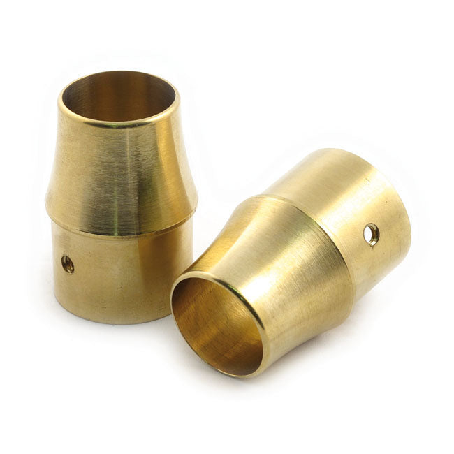 Paughco, Brass Exhaust Tip Set. 1-3/4". Long Curve for 1-3/4" Exhaust Pipes
