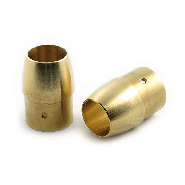 Paughco, Brass Exhaust Tip Set. 1-3/4". Tapered for 1-3/4" Exhaust Pipes
