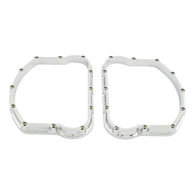 Paughco, Panhead 'Sculpted' D-Rings. Chrome for 48-65 Panhead