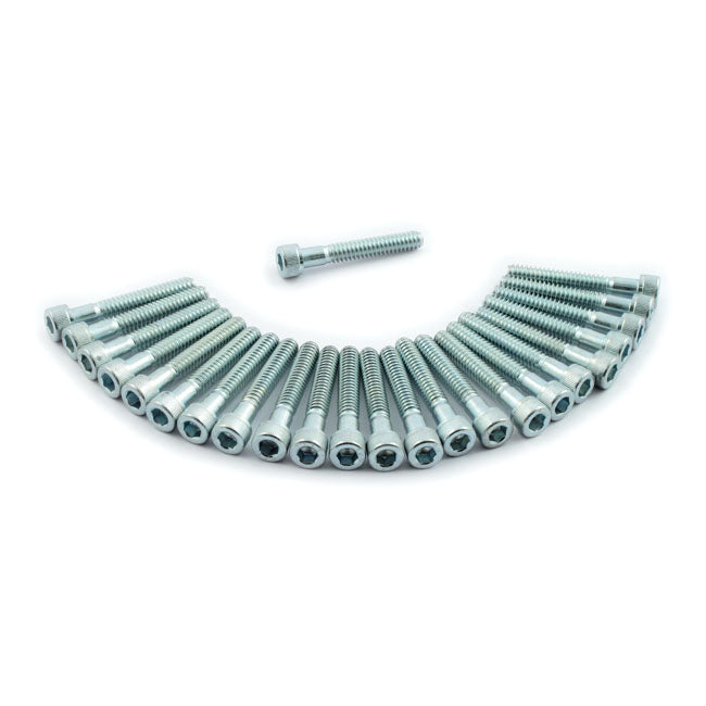 Paughco, Panhead Rocker Cover Bolt Kit. Chrome for 48-65 Panhead