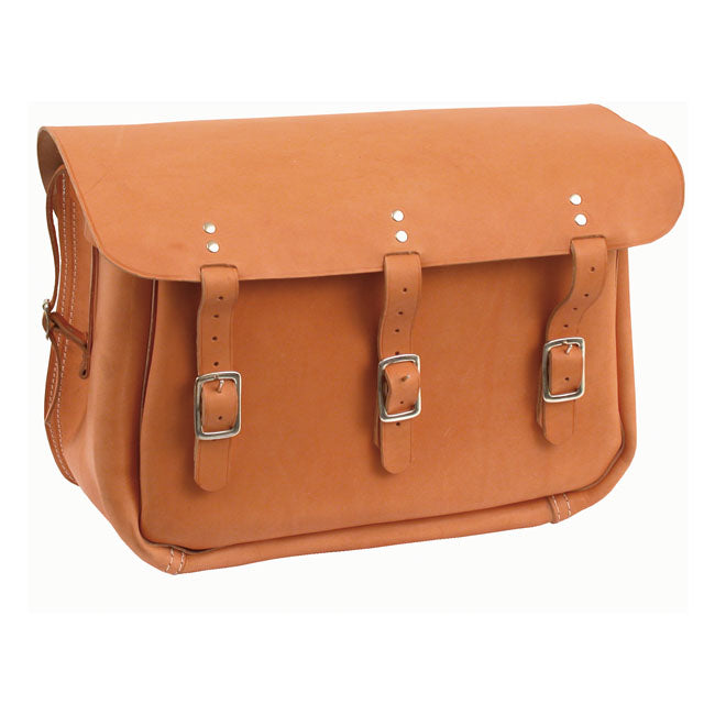 1936 Long Distance Saddlebags, Brown for 903033 Large, With Bracket;
