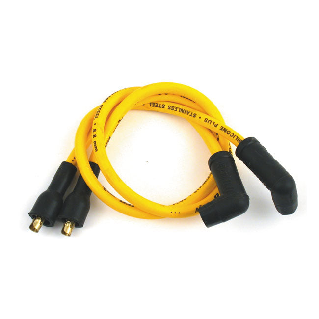 Accel, 8.8mm Stainless Core Spark Plug Wire Set. Yellow for 58-69 XL With Magneto