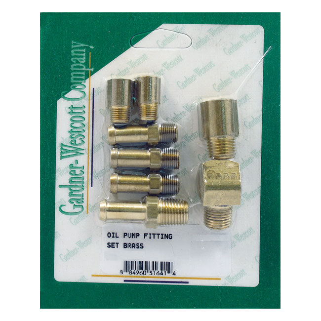 Gw Oil Pump & Line Fitting Set for 70-84 Shovel With Belt Drive Or Wet Clutch; 84-91 Evo