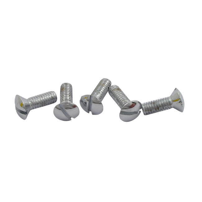 H/B Master Cyl. Cover, Screw. Chrome for 72-81 All H-D