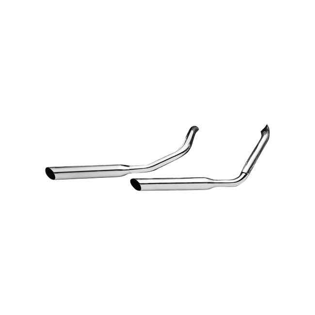 Paughco, Slash Cut Exhaust (38"). Chrome for 91-05 Dyna