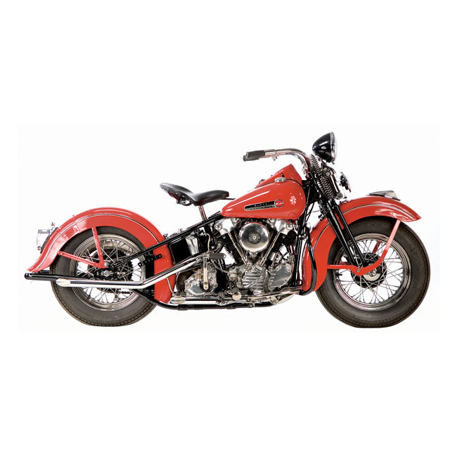 Paughco, Drag Pipes (40"). Chrome for 36-47 Knuckle
